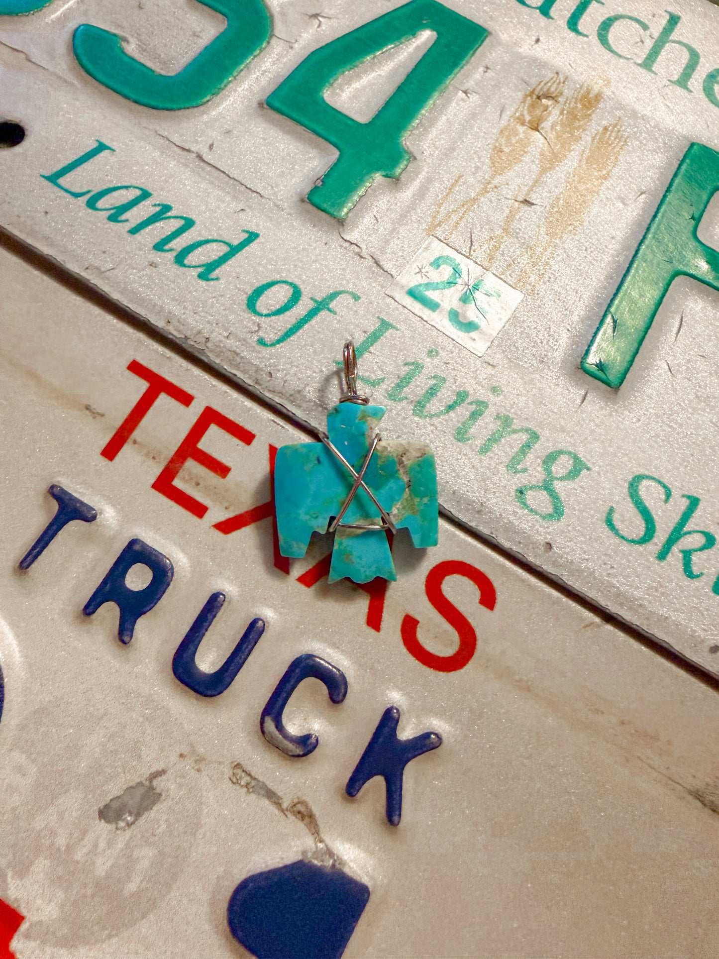 Turquoise Thunderbird Pendant